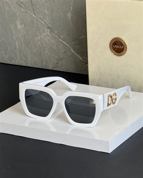 gafas dolce gabbana blancas|dolce and gabbana folding sunglasses.